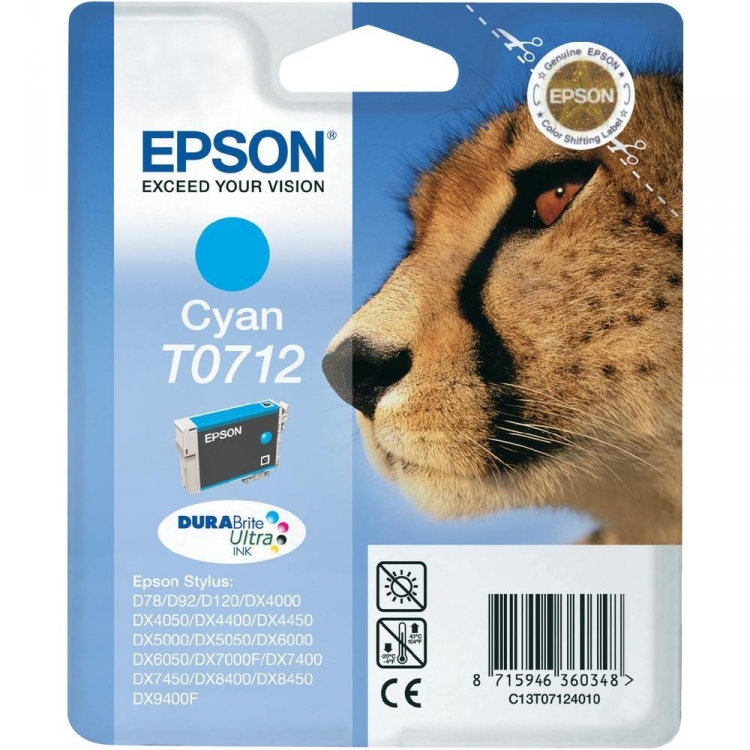 Epson cartouche encre T0712 cyan