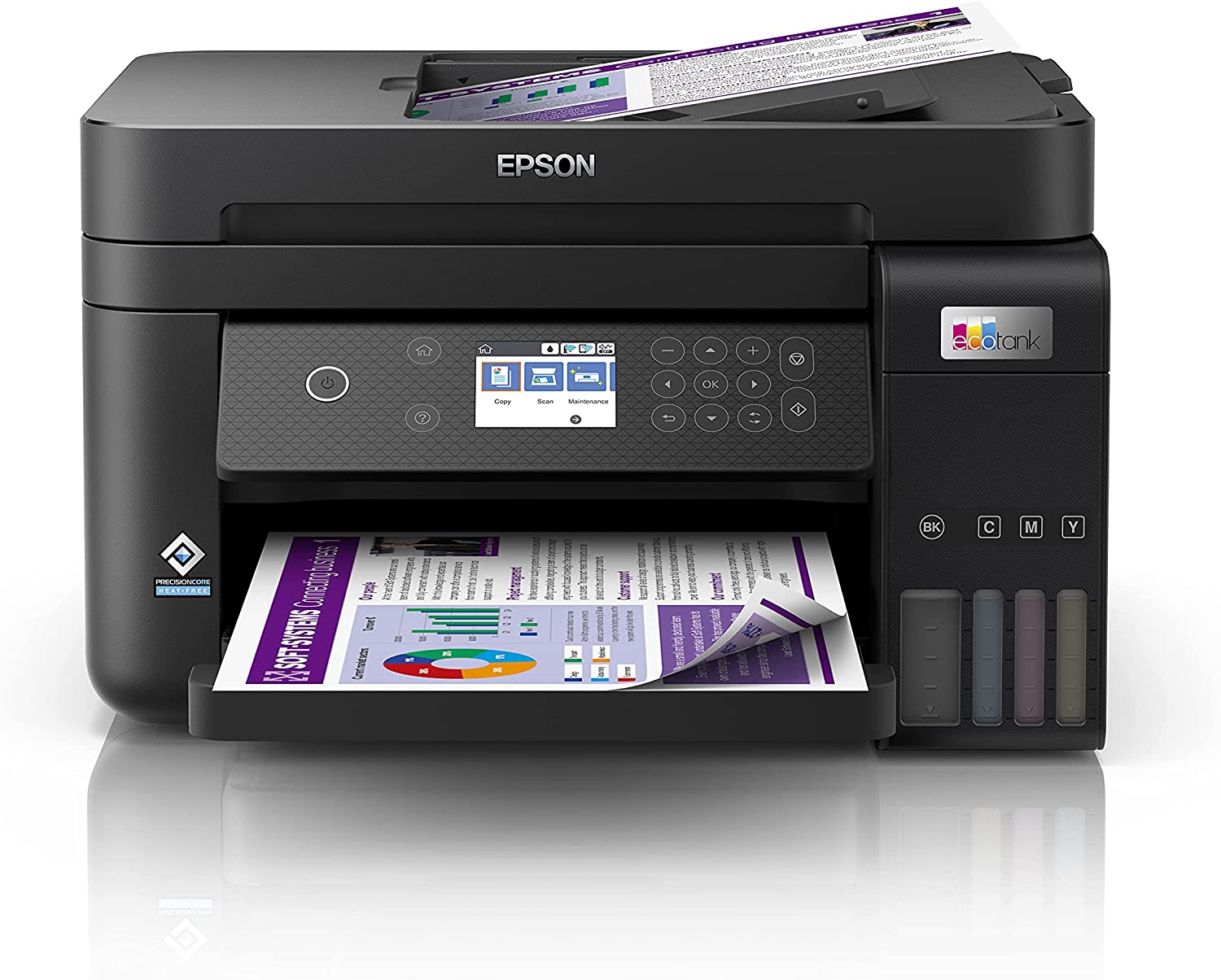 Epson EcoTank ET3850 Imprimante multifonction recto verso couleur Wi-Fi 33 ppm
