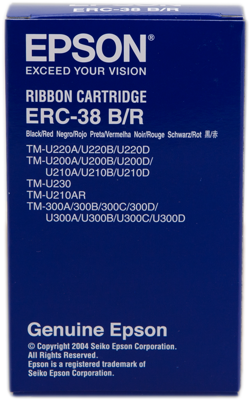 Epson ruban ERC-38BR noir/rouge