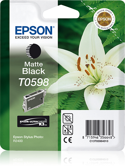 Epson Cartouche encre T0598 noire mate originale - C13T05984010