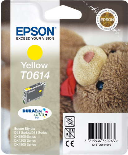 Epson cartouche encre T0614 jaune