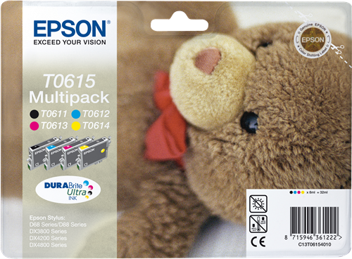 Epson Multipack T0615, 4 cartouches