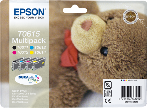 Epson Multipack T0615, 4 cartouches