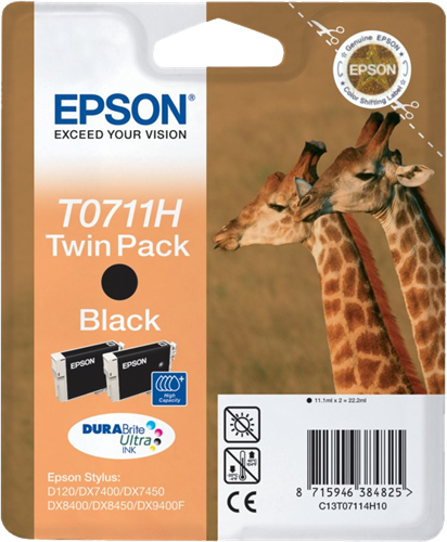 Epson MultiPack de 2 cartouches T0711 XL noir