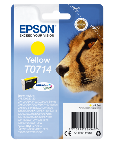 Epson cartouche encre T0714 jaune