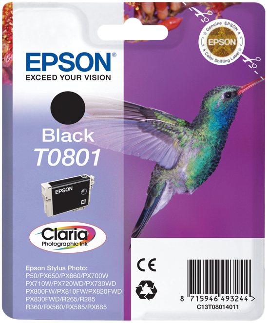 Epson cartouche encre T0801 noir