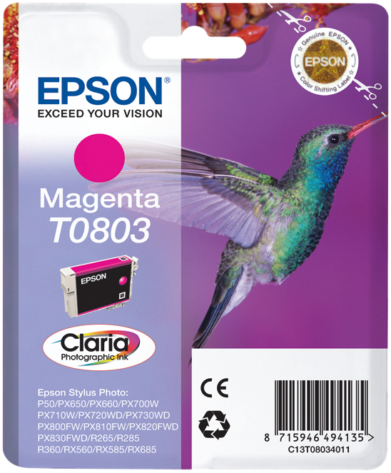 Epson cartouche encre T0803 magenta