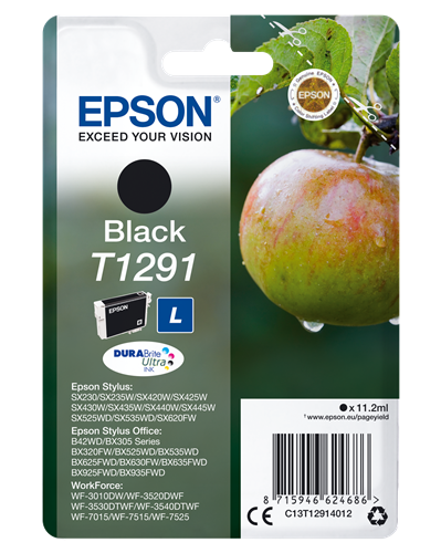 T1301 129 Cartouches d'encre illables quotidiennes pour Epson Workforce  WF-3520 WF-7525 WF-7515 WF-7015 WF-3540 WF-3010 imprimante