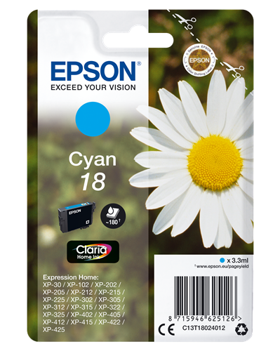 Epson cartouche encre T1802 cyan