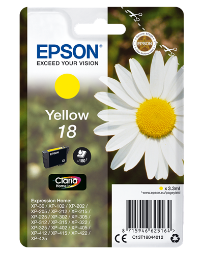 Epson cartouche encre T1804 jaune