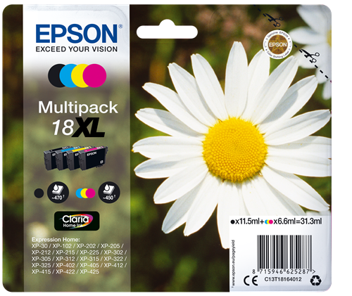 Epson Multipack T18XL, 4 cartouches