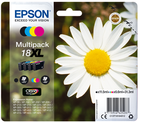 Cartouches d'encre compatible imprimante Epson XP-425 lot de 5 pas cher