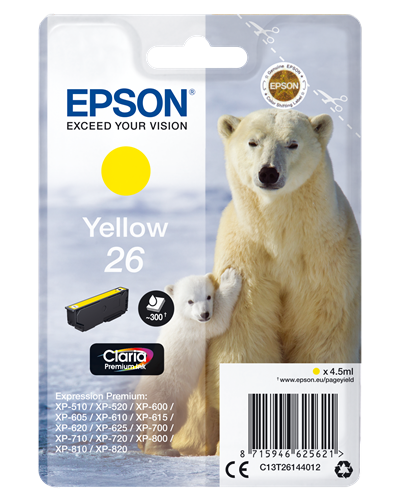 Epson cartouche encre T2614 jaune