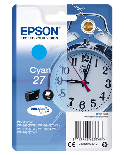 Epson cartouche encre T27 cyan