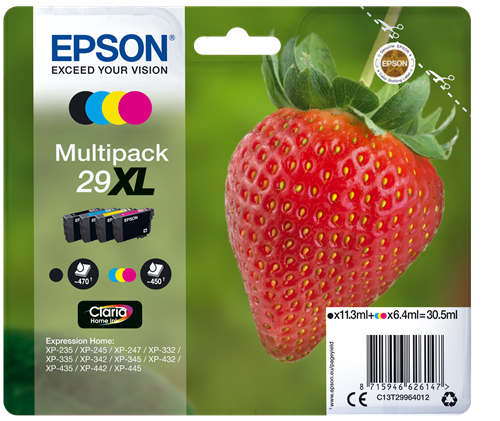 29xl Compatible pour les cartouches d'encre Epson 29 Xl pour Epson  Expression Home XP-245 Xp-235 Xp-342 Xp-442 Xp-335 Xp-432 Xp-435