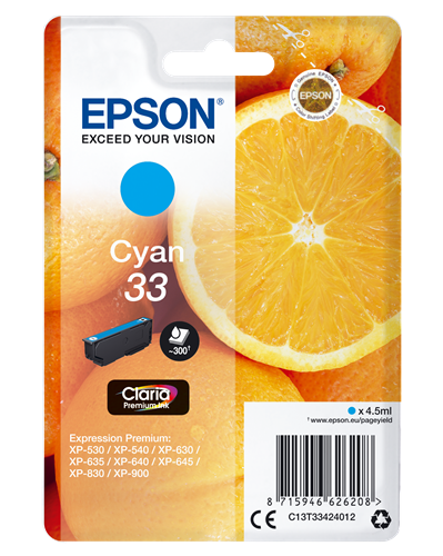 Epson cartouche encre 33 cyan