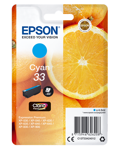 Epson cartouche encre 33 cyan