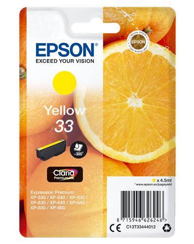 Epson cartouche encre 33 jaune