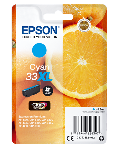 Epson cartouche encre 33XL cyan