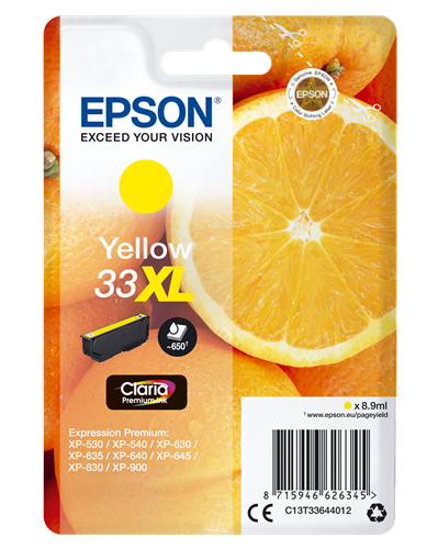 Epson cartouche encre 33XL jaune