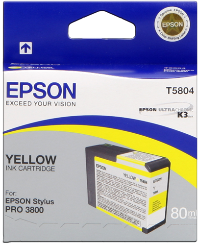 Epson cartouche encre T5804 jaune