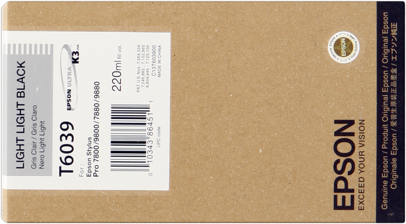 Epson cartouche encre T6039 (C13T603900) gris clair