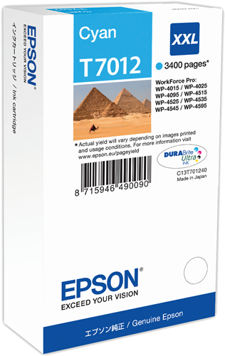 Epson cartouche encre T7012 XXL cyan