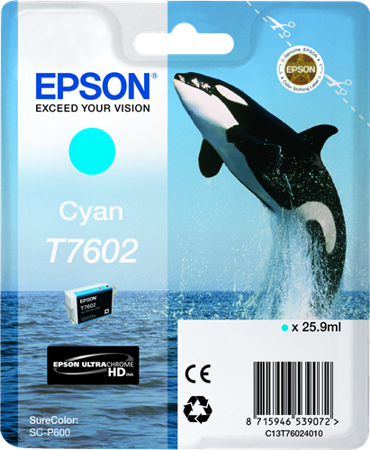 Epson cartouche encre T7602 Cyan