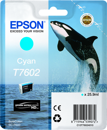 Epson cartouche encre T7602 Cyan