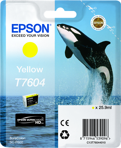 Epson cartouche encre T7604 jaune