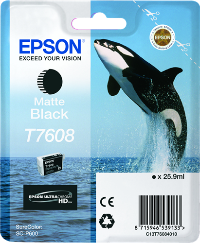 Epson cartouche encre T7608 Noir mat