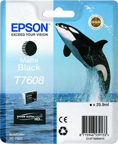 Epson cartouche encre T7608 Noir mat