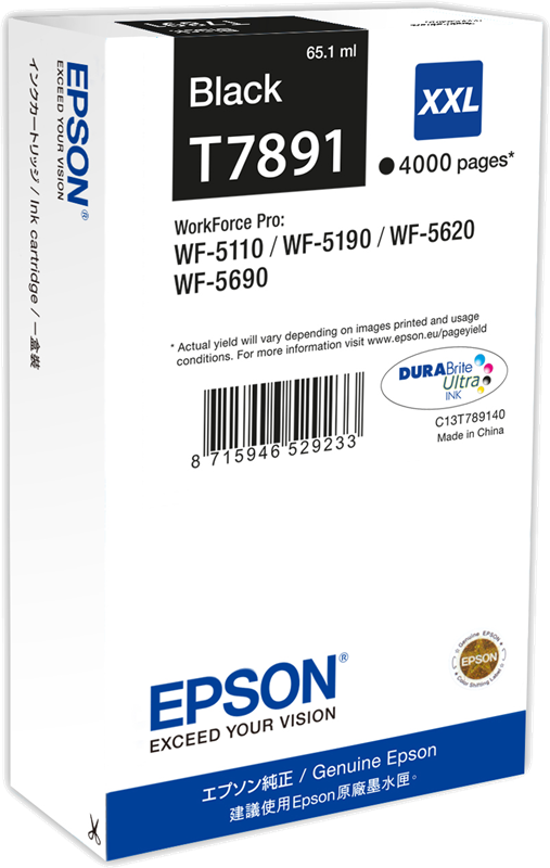 Epson cartouche encre T7891 (C13T789140) noir