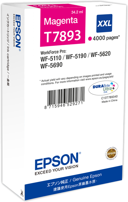 Epson cartouche encre T7893 (C13T789340) magenta