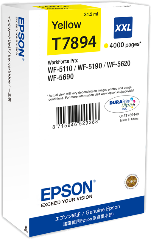 Epson cartouche encre T7894 (C13T789440) jaune