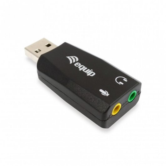 Equip Adaptateur Audio USB/Jack 3.5mm - Couleur Noir