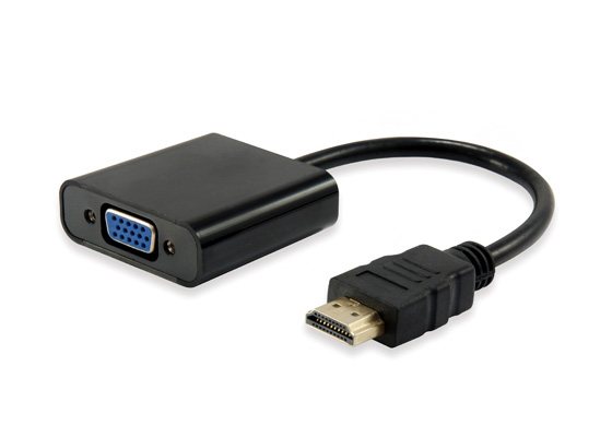 Adaptateur HDMI Mâle vers VGA Femelle + Audio Jack 3.5mm