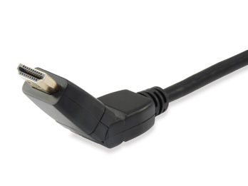 Câble HDMI 1.4 Mâle/Mâle Coudé et Rotatif à 180º - Bande passante jusqu'à 18 Gbps. - Grande Vitesse - Longueur 3 m.