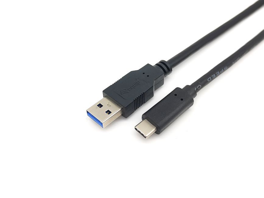 Cable USB-C 3.2 Male vers USB-A Male 2m - Vitesse jusqu'à 5 Gbps