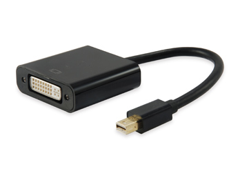 Équipez l'adaptateur Mini DisplayPort mâle vers DVI femelle - Prend en charge les flux vidéo Full HD