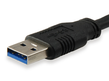 Câble d'extension USB A mâle vers USB A femelle 3.0 - Connecteurs plaqués nickel - Longueur 2 m - Couleur noire