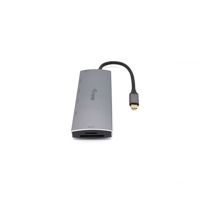 Concentrateur USB-C de 3x USB 3.0, 1x USB-C, 1x lecteur de carte HDMI, SD et TF - Vitesse jusqu'à 5 Gbps - Boîtier en aluminium