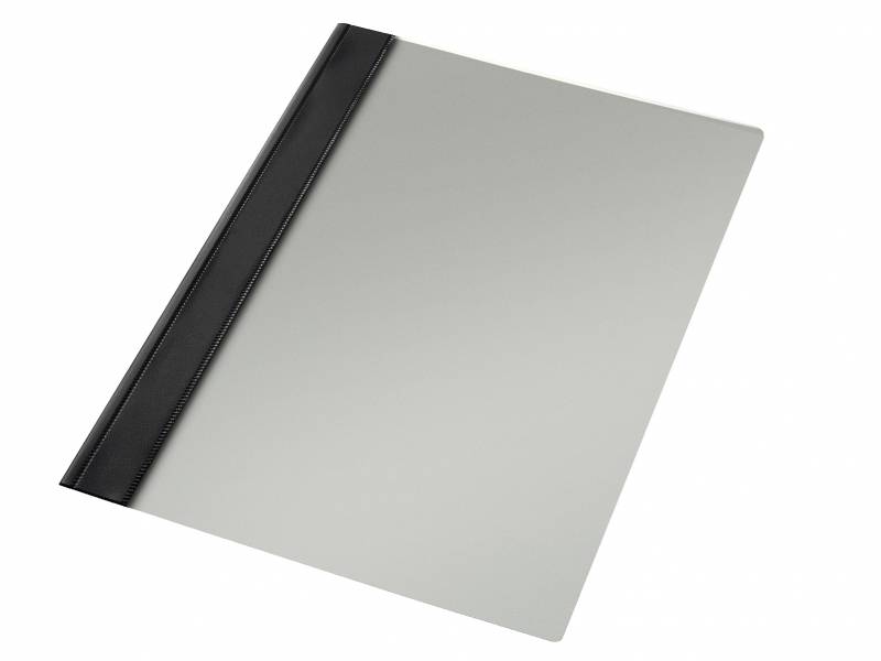 Esselte Fastener Dossiers PVC Folio - 150 Microns - PVC Rigide - Mécanisme Métal - Noir