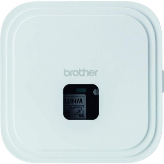 Étiqueteuse électronique portable Brother PT-P910BT Cube Bluetooth - Max. 36mm - Batterie rechargeable - Couleur blanche