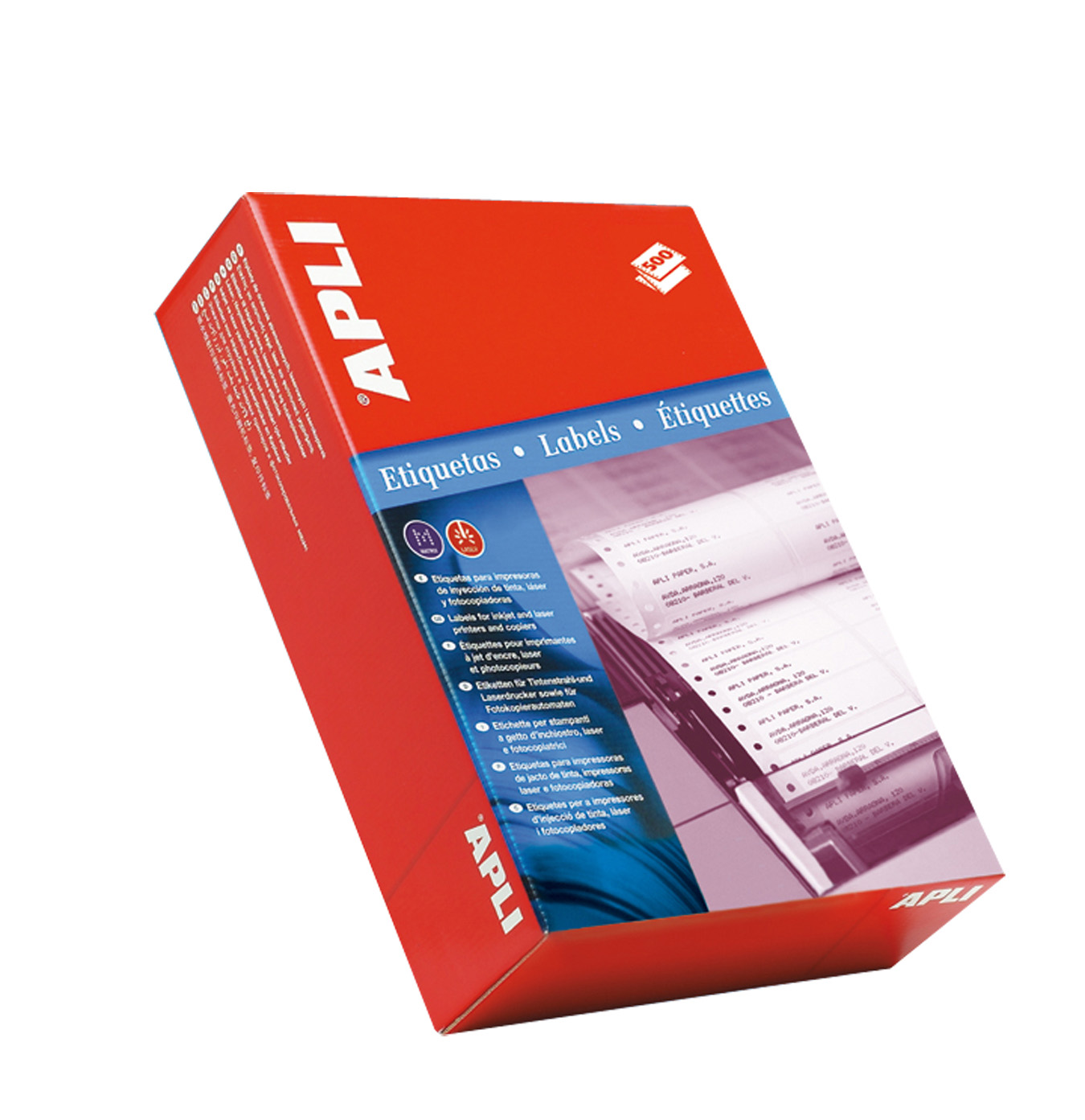 Etiquettes Apli Continu 137.2 x 74.1mm - 1 500 Feuilles