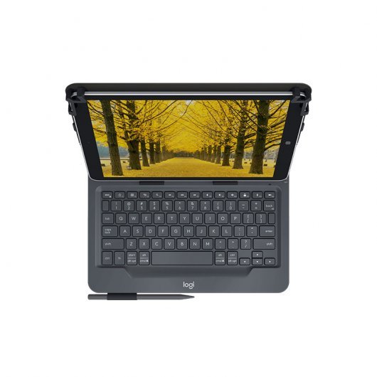 Étui folio universel Logitech avec clavier sans fil pour tablettes 9" à 10" - Bluetooth 3.0 - Noir