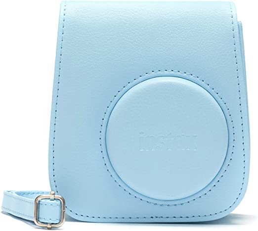Étui pour appareil photo Fujifilm Instax Mini 11 - Bandoulière - Couleur bleue