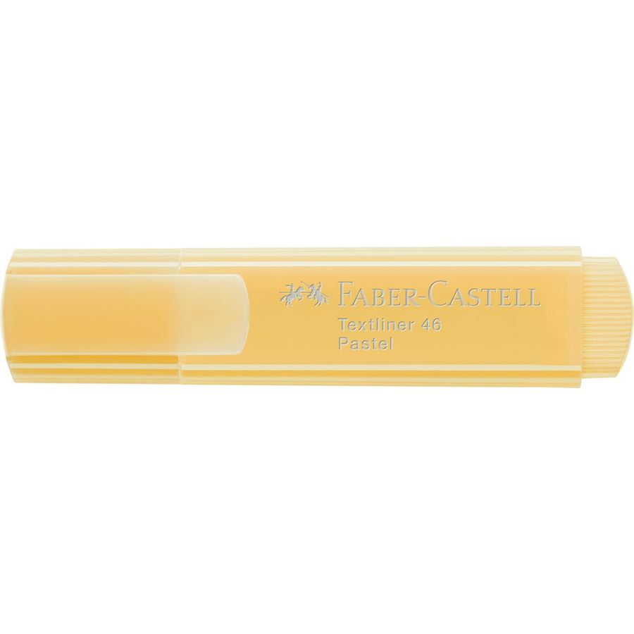 Faber-Castell Textliner 46 Pastel Lot de 4 Feutres Fluorescents - Pointe Biseautée - Trait entre 1mm et 5mm - Encre à Base d'Eau - Couleurs Assorties