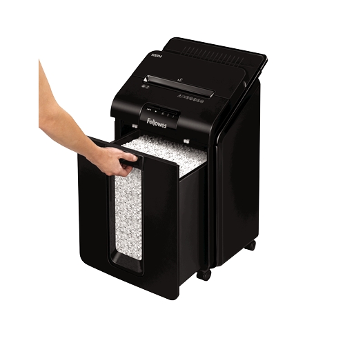 Fellowes AutoMax 100M Mini Cut Destructeur De Papier Automatique - Alimentation Automatique De 100 Feuilles - Fente Manuelle De 10 Feuilles - 23L