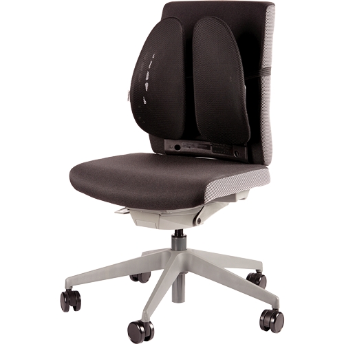 Fellowes Back Angel Dossier ergonomique moulable - Réglable en 7 hauteurs - Adaptable à la plupart des chaises - Couleur noire